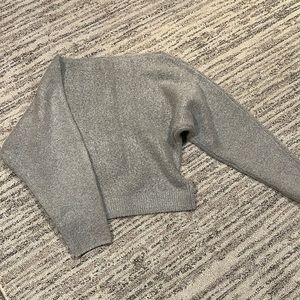 Off the shoulder thick sweater